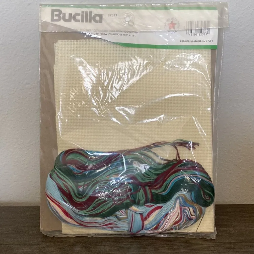 Bucilla Christmas Cross-stitch Vintage Sealed New